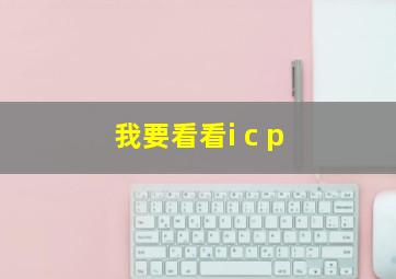 我要看看i c p